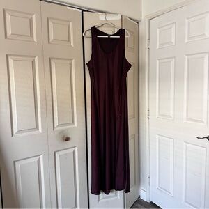 ASOS Curve Deep Burgundy Maxi Dress